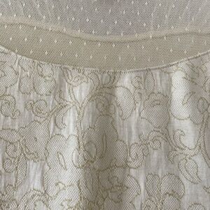 Elegant Cream Lace Design Sweater Dress / Blouse